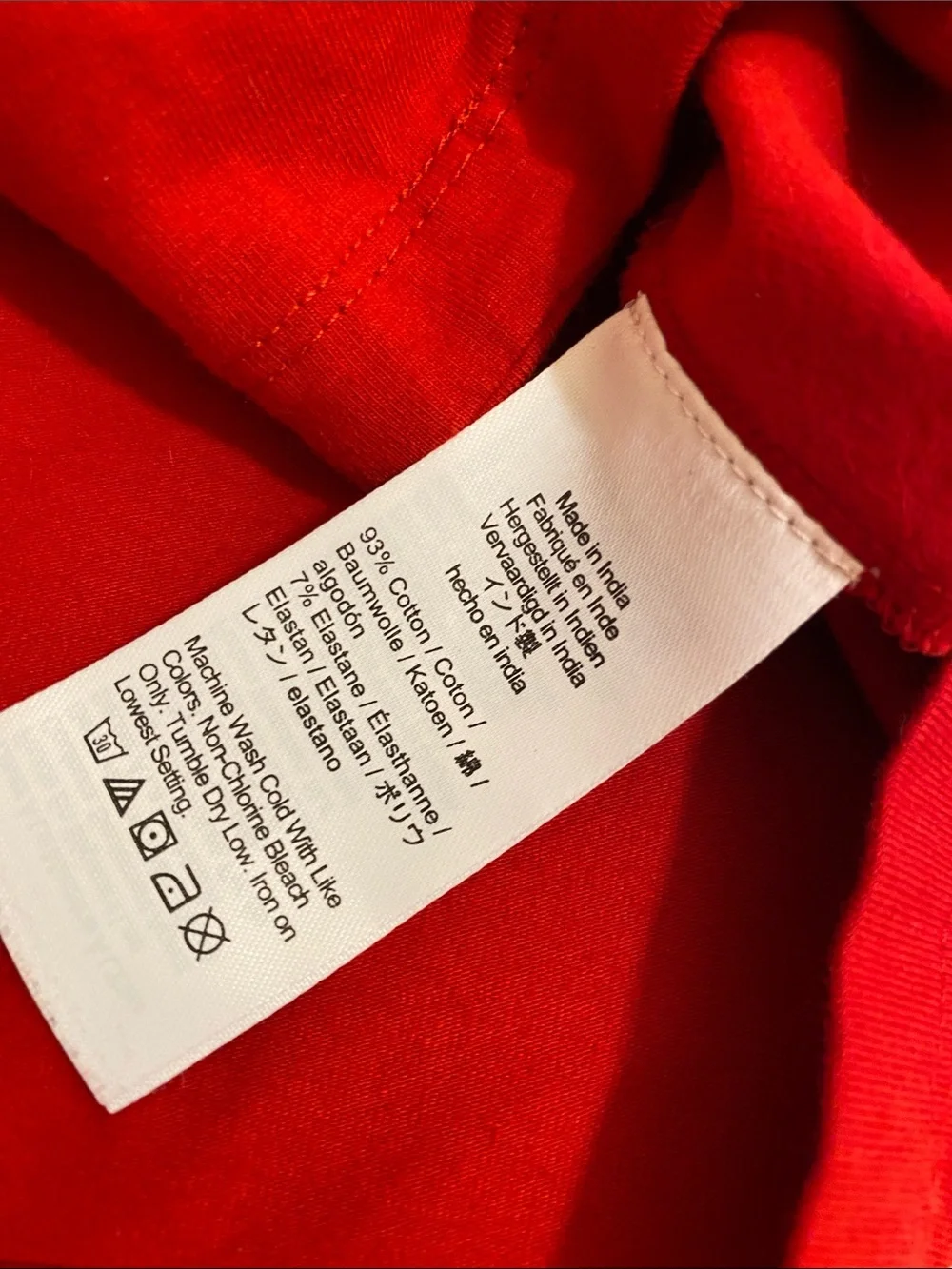 J. Crew Red Pajama Set with White Piping. Size L. Style CC660. Size S